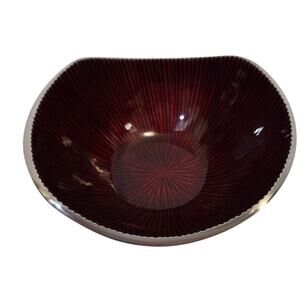 1 Simply Designz Organic Snack Salad Nut Red Bowl 5" Ruby Red Bodoni Collection